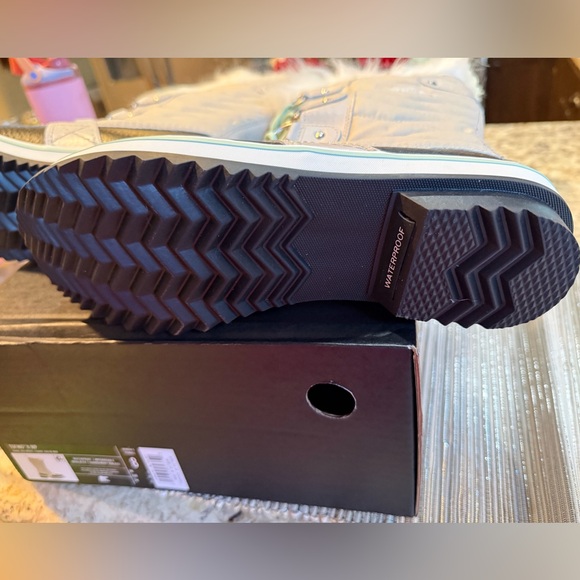 NEW Sorel Tofino Ii Women's Waterproof Faux Fur Boot In Fawn/Sea Sprite, Size 8 - Picture 11 of 16